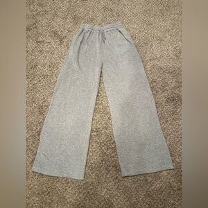 Casual Gray Flared Sweatpants